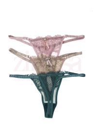 Pack of 3 Lacey Strap Thongs