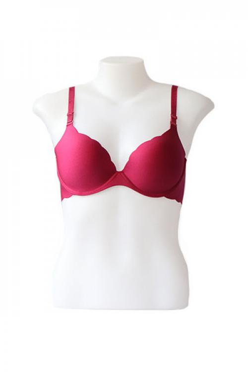 Vedolay Lingerie Padded T Shirt Bras for Women Push Up Comfort Underwire  Brassiere,Hot Pink M 