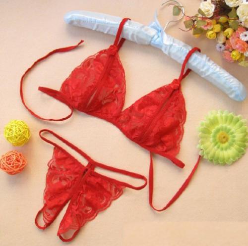 Lace Wire Free Bra & Panty Set - Pink - Zalika Women