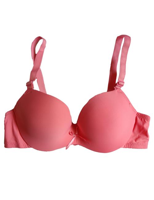 Mlqidk Padded T Shirt Bras for Women Plunge Push up Bra Plus Size Underwire  Bra Pink 46D
