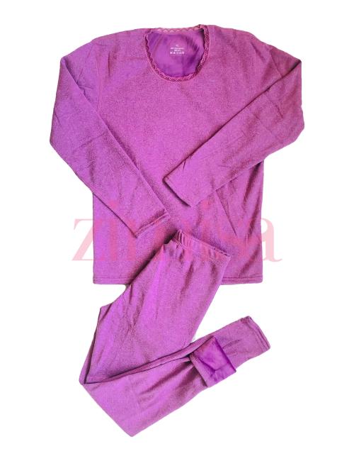 Weerti Purple Women's Thermal Set Sz XL